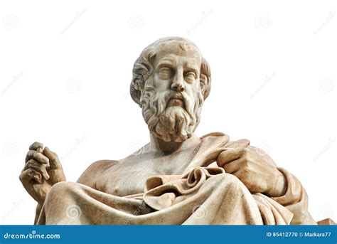 Statue of Plato in Athens. stock photo. Image of blue - 85412770