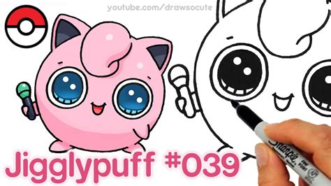 How to Draw Pokemon Jigglypuff step by step Easy - YouTube