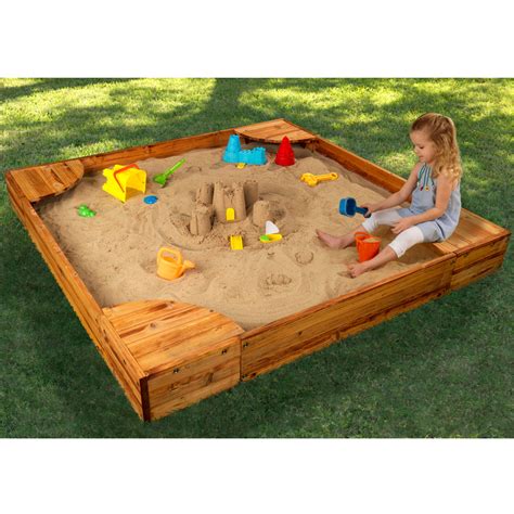 Large Sandbox With Cover - Foter