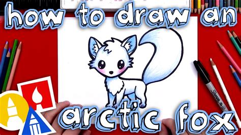 Easy Cute Baby Arctic Fox Drawing - madathos