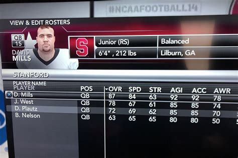 Stanford Football: New NCAA Football 14 rosters for the Cardinal on O - Rule Of Tree