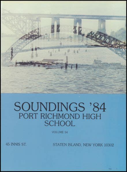 Explore 1984 Port Richmond High School Yearbook, Staten Island NY - Classmates