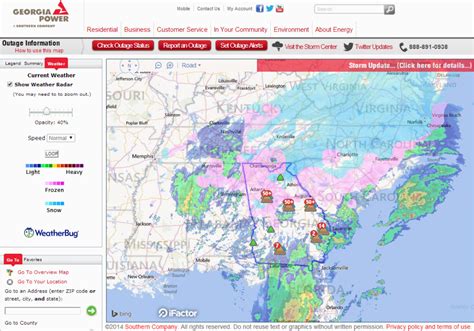 Outage Map Georgia Power | secretmuseum