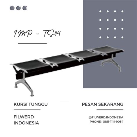 Jual KURSI TUNGGU - KURSI 3 & 4 SEAT- KURSI TUNGGU + FOAM - KURSI OFFICE oleh PT. Filwerd ...