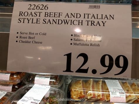 Roast Beef and Italian Style Sandwich Tray