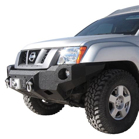 Iron Bull Bumpers® - Nissan Xterra 2005 Full Width Black Front Winch HD Bumper