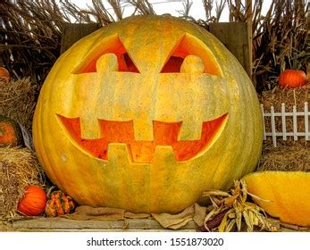 Closeup Giant Jack O Lantern October Stock Photo 1551873020 | Shutterstock