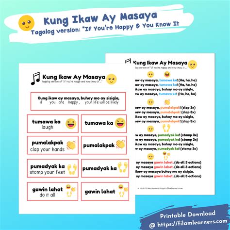 Kung Ikaw Ay Masaya | Fil-Am Learners