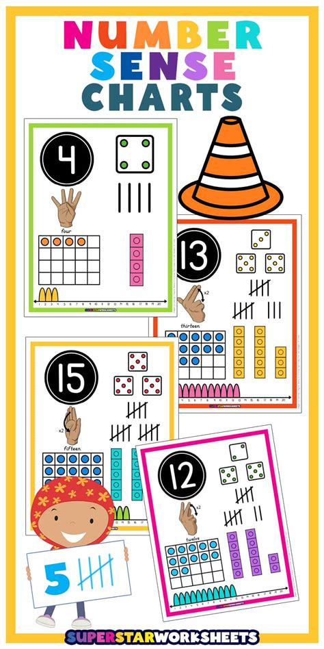 Number Sense Charts - Superstar Worksheets