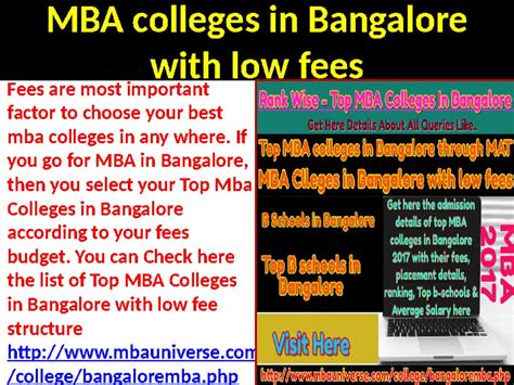 MBA_colleges_in_Bangalore_with_low_fees | Fees are most impo… | Flickr