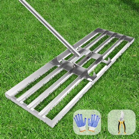 Dremmt Lawn Leveling Rake 30x10 inch, (Professional-Grade) Lawn Leveler ...