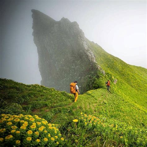 Hiking on the edge of the world (Iceland) : r/pics