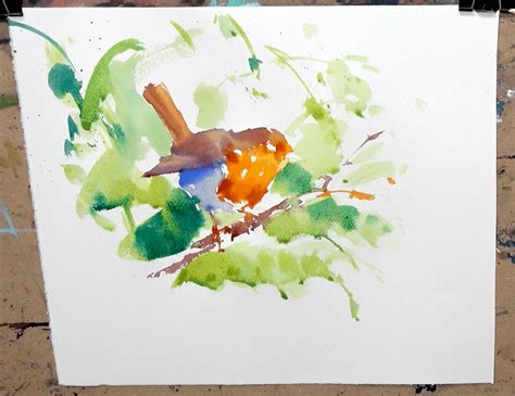 Watercolour Robin Tutorial | Bromleys Art Supplies