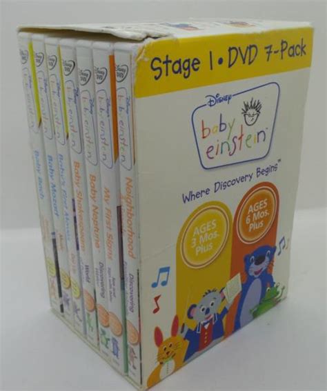 Baby Einstein Stage 1 - 7-Pack DVD Box Set 786936743814 | eBay