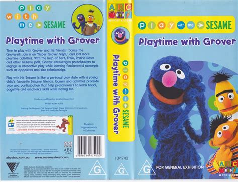 ABC~SESAME STREET PLAYTIME WITH GROVER VHS PAL VIDEO~ A RARE FIND | eBay