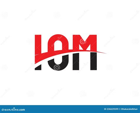 IOM Letter Initial Logo Design Vector Illustration Stock Vector ...