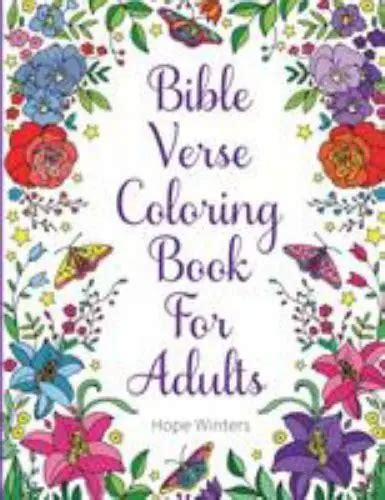 BIBLE VERSE COLORING Book For Adults: Scripture Verses To Inspire As ...