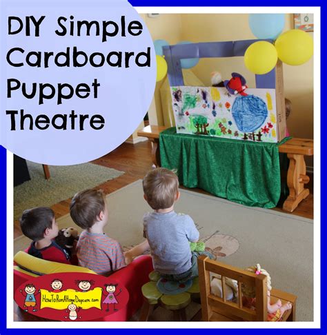 DIY -Simple Cardboard Box Puppet Theatre - How To Run A Home Daycare