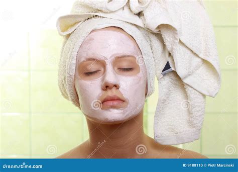 Masked Beauty - Facial Treatment Stock Photo - Image of clean, healthcare: 9188110