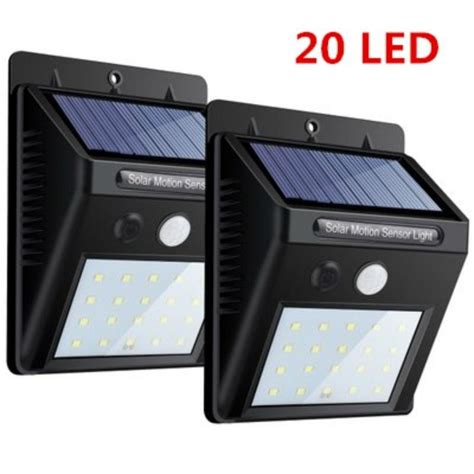 Cheap Solar Power PIR Motion Sensor Wall Lights Outdoor Garden ...