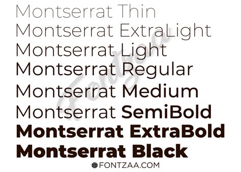 Montserrat Font - Fontzaa - Fonts Free Download