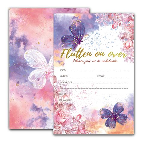 Butterfly Invitations Blank | ubicaciondepersonas.cdmx.gob.mx