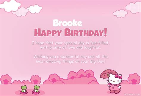 Happy Birthday Brooke pictures congratulations.