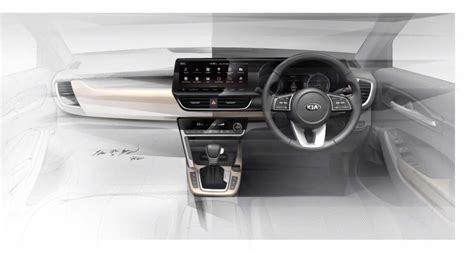 Kia release first official interior sketch of their upcoming Mid sized ...