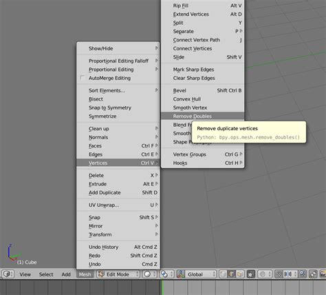 Option to merge double vertices? - #2 by Richard_Marklew - Basics & Interface - Blender Artists ...