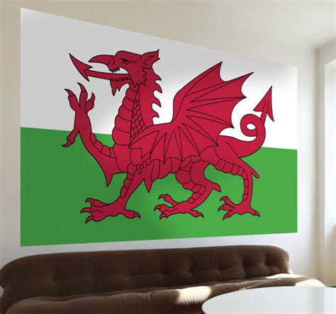 Wales Flag Wall Sticker - TenStickers