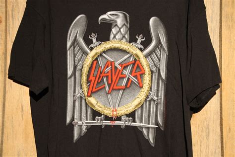 Vintage Slayer Eagle Logo Rock Band Concert Tour Merch T-shirt - Etsy