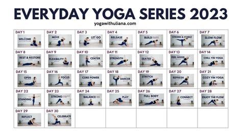 30 Day Everyday Yoga Challenge – Yoga with Uliana