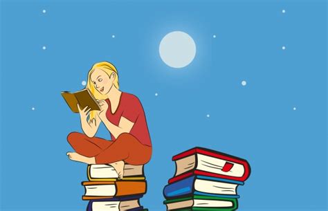 Reading Under Moonlight Free Stock Photo - Public Domain Pictures