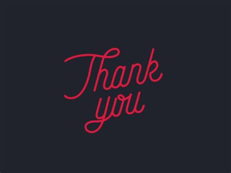 Thank you - GIF by Tsuriel ☰ on Dribbble