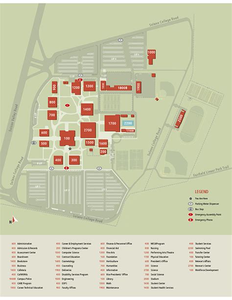 Solano Community College Campus Map – Map Vector