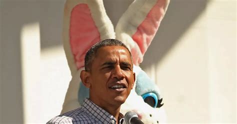 Ears a way for Barack Obama to look silly while he rabbits on - World News - Mirror Online