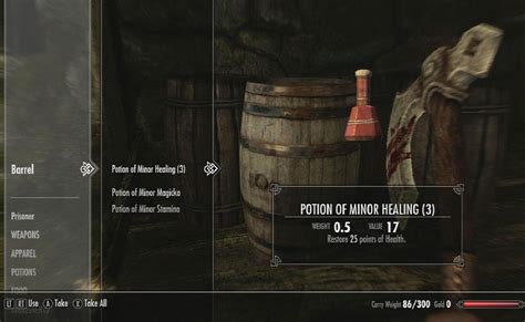 Skyrim healing potion - stashokadvantage