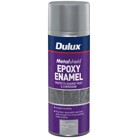 Dulux 300g Metalshield Epoxy Enamel Gloss Spray Paint Structural Steel - Bunnings Australia
