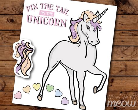 Printable Pin The Tail On The Unicorn - Printable Word Searches