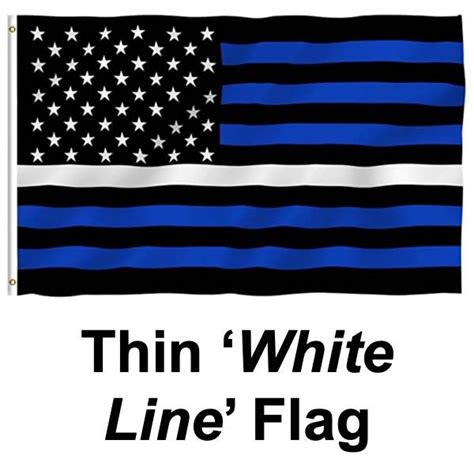 Thin White Line Flag