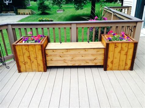 Large Storage Bench w/planters