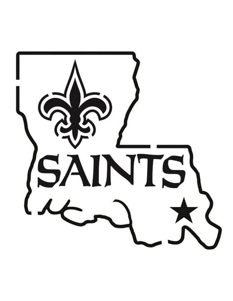 Image result for all saints svg | Football coloring pages, Coloring ...