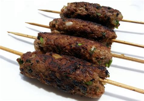 Pan Grilled Lamb Kofta Skewers Recipe by LeeGoh - Cookpad