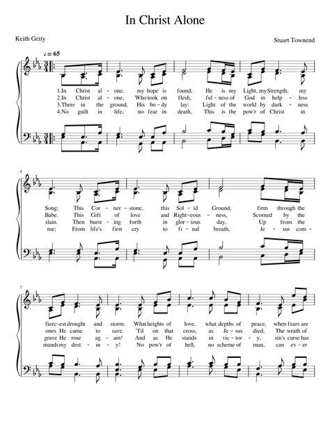 In Christ Alone Sheet music for Piano (Solo) | Musescore.com