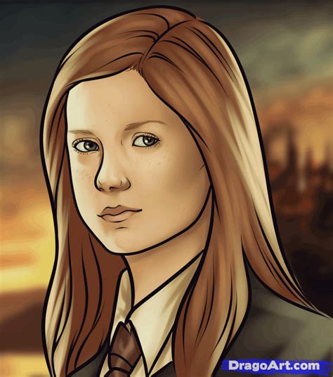 How to Draw Ginny Weasley, Step by Step, Characters, Pop Culture, FREE ...