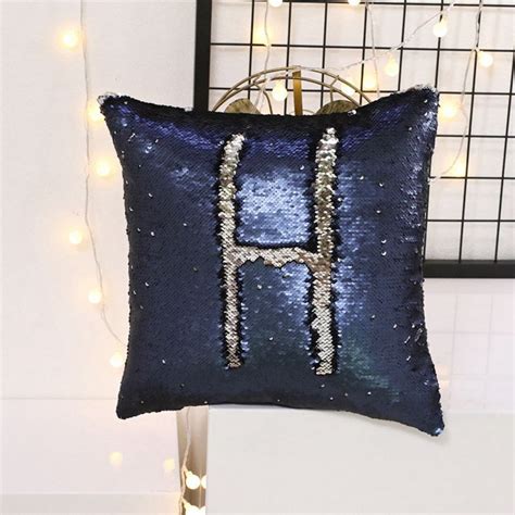 Mermaid Two Colors Sequins Magic DIY Inverted Flip Change Color Pillow ...