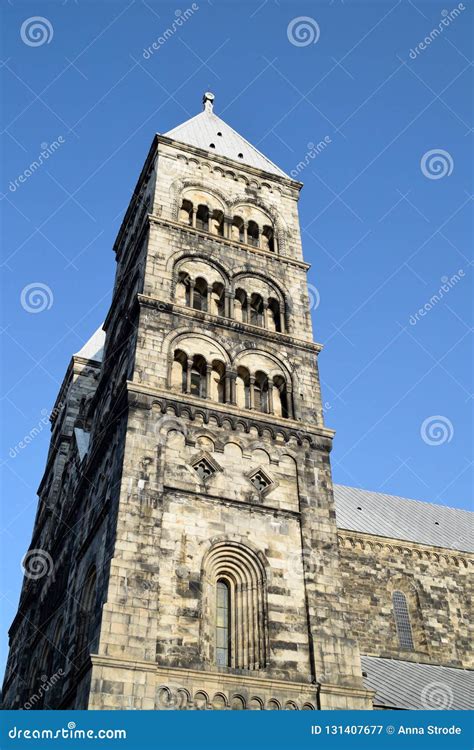 Lund, Sweden. 7 November 2018. the Exterior of the Lund Cathedral ...