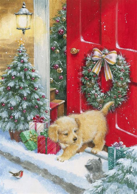 Christmas Scenes, Christmas Magic, Christmas Time, Vintage Christmas, Christmas Puppy, Christmas ...