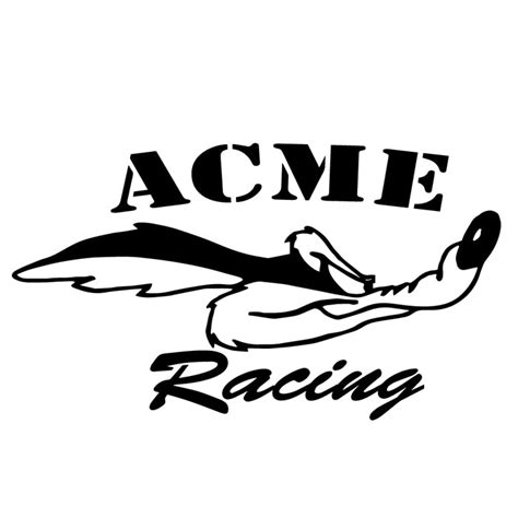 Wile E Coyote Acme Racing Car Decal Sticker – Decalfly