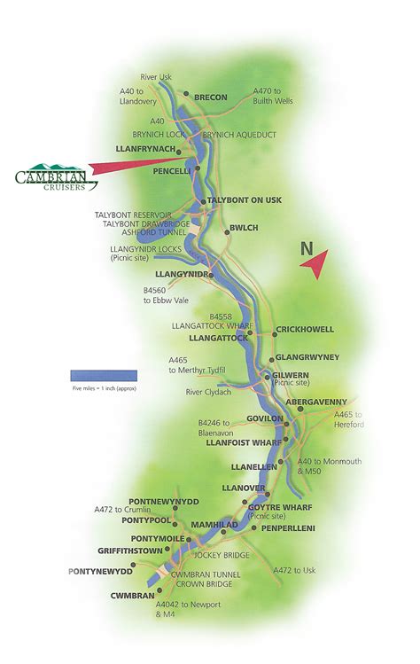 √ Brecon And Monmouth Canal Map